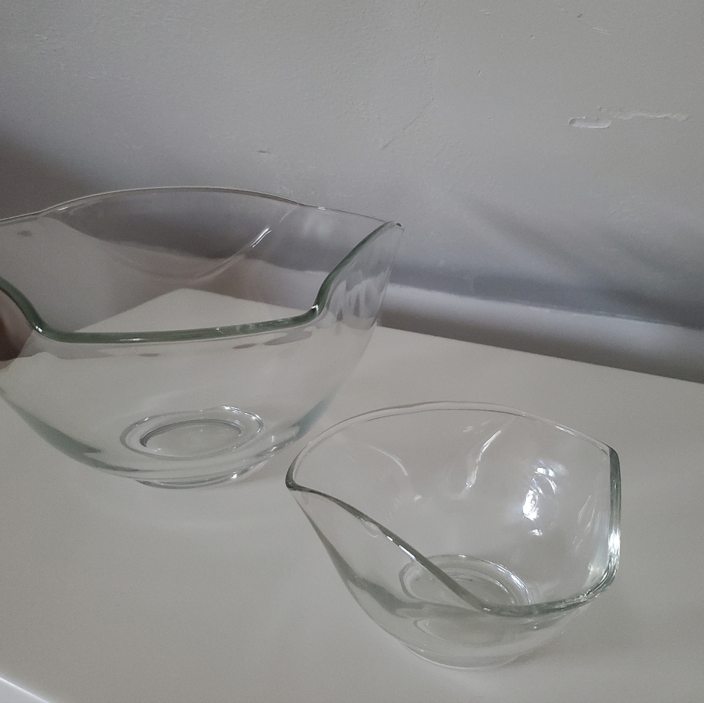 Vintage Indiana Glass Chip & Dip Set